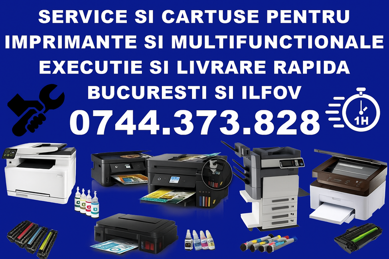 Reparatii imprimante copiatoare, service rapid Bucuresti, Sector 2, Ilfov.